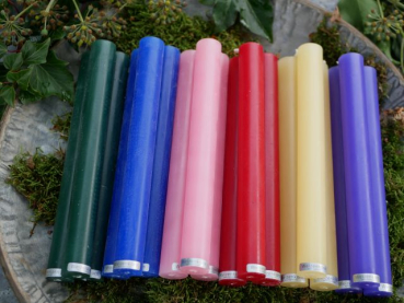 Weizenkorn Stabkerzen Glatt sofort lieferbar